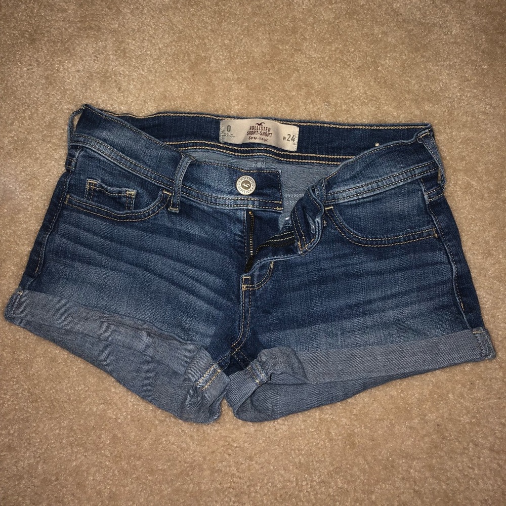 Hollister Medium Wash Denim Shorts